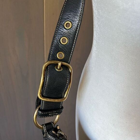 COACH Leather Chelsea Crossbody Shoulder Bag Black 10399 - Picture 3 of 14